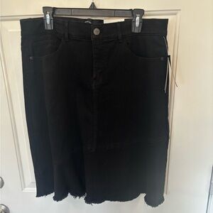 NWT size 12 Westbound Black Denim A line Skirt